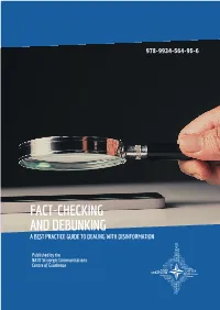 Fact-Checking and Debunking a Best Practice Guide to Dealing with Disinformation