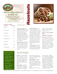 Hazelnut Fact Sheet