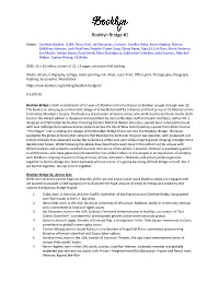 PDF Colophon for Booklyn Bridge #1