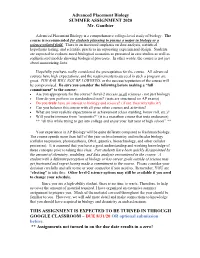 Advanced Placement Biology SUMMER ASSIGNMENT 2020 Mr