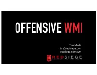 Offensive-WMI