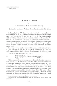 On the DDT Theorem