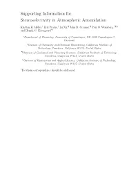 Stereoselectivity in Atmospheric Autoxidation