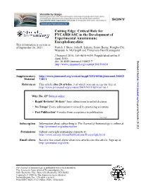 Cutting Edge: Critical Role for PYCARD/ASC in the Development of Experimental Autoimmune Encephalomyelitis This Information Is Current As of September 26, 2021