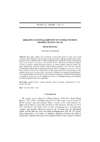 Debating National Identity in Utopian Fiction (Morris, Benson, Read)
