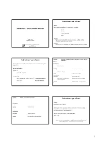 Subroutines – Get Efficient
