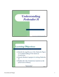 Understanding Federalist 51