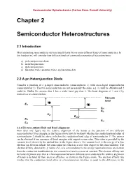 Chapter 2 Semiconductor Heterostructures