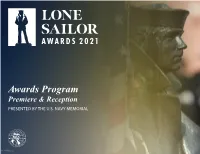 2021 Lone Sailor Awards Program Premiere & Reception HONORING Drew Carey Barry C