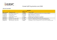 Dorset LEP Payments Over £500