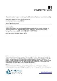 Holmyard and the Historical Approach to Science Teaching.Pdf