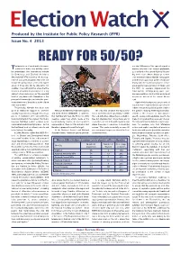 Ready for 50/50? He Importance of Equal And/Or Fair Repre- Are Slim