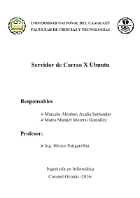 Servidor De Correo X Ubuntu