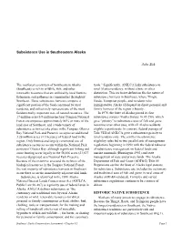 Subsistence Use in Southeastern Alaska