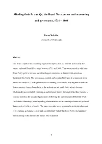 The Royal Navy Purser and Accounting and Governance, 1731 – 1808