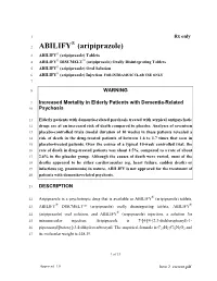 ABILIFY (Aripiprazole)
