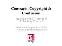Contracts, Copyright & Confusion