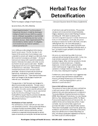 Herbal Teas for Detoxification