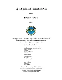 Open Space and Recreation Plan
