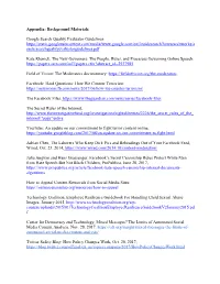 Appendix: Background Materials Google Search Quality Evaluator