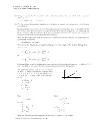Calculus II, Section 8.2, #4 Area of a Surface of Revolution (A) Set up An
