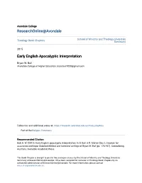 Early English Apocalyptic Interpretation