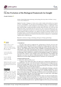 On the Evolution of the Biological Framework for Insight