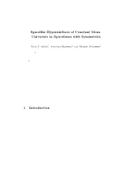 Spacelike Hypersurfaces of Constant Mean Curvature in Spacetimes with Symmetries