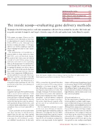 The Inside Scoop—Evaluating Gene Delivery Methods