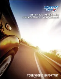 2019 Proxy Statement and 2018 Annual Report on Form 10-K Are Available, Free of Charge, At