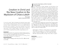 Creation in Christ and the New Creation in the Mysticism of Chiara