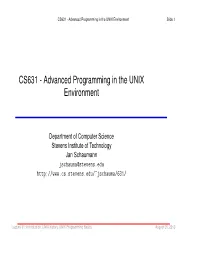 CS631-Advancedprogrammingintheunixenvironment Slide1