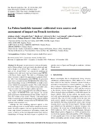 La Palma Landslide Tsunami: Calibrated Wave Source and Assessment of Impact on French Territories