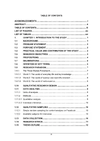 Table of Contents Acknowledgments