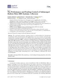 The Performance and Fouling Control of Submerged Hollow Fiber (HF) Systems: a Review