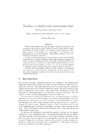 Topology Via Higher-Order Intuitionistic Logic