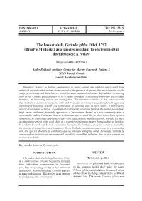 The Basket Shell, Corbula Gibba Olivi, 1792 (Bivalve Mollusks) As a Species Resistant to Environmental Disturbances: a Review