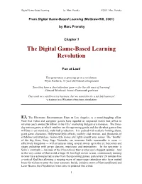 The Digital Game-Based Learning Revolution