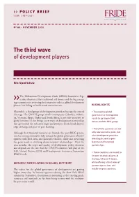 The Third Wave of Development Players