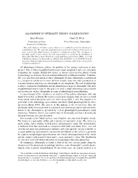 Allomorphy in Optimality Theory: Polish Iotation