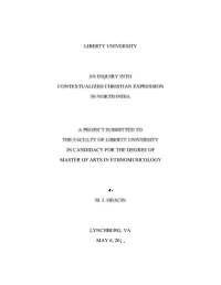 An Inquiry Into Contextualized Christian Expression in North India
