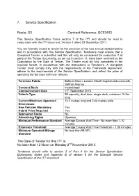 D3 Contract Reference: QC53403 the Date of Tender for This ITT Is