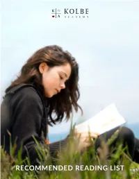 Recommended Reading List