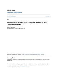 Mapping the Local Halo: Statistical Parallax Analysis of SDSS Low-Mass Subdwarfs