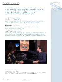 The Complete Digital Workflow in Interdisciplinary Dentistry