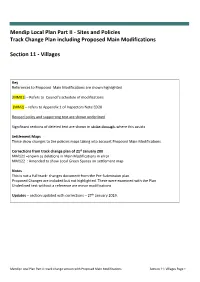 Mendip Local Plan Part II - Sites and Policies Track Change Plan Including Proposed Main Modifications