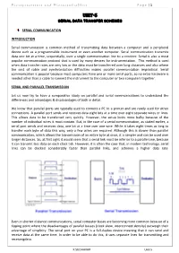 Serial Data Transfer Schemes