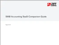 SMB Accounting Saas Comparison Guide