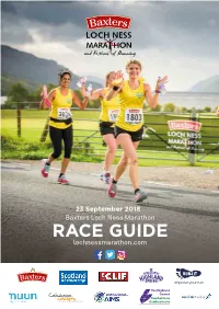 Baxters Loch Ness Marathon RACE GUIDE Lochnessmarathon.Com