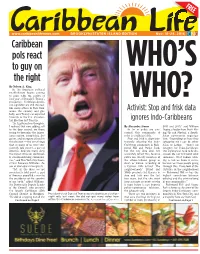 Caribbean Pols React to Guy on the Right
